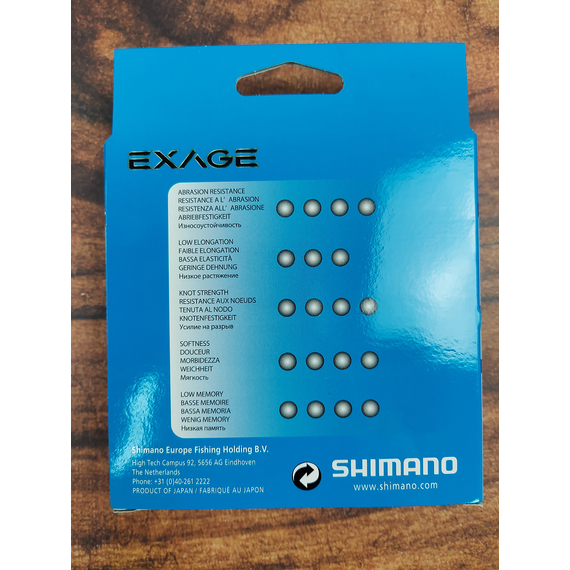 Жилка SHIMANO EXAGE 150m 0.405mm 12.9kg, Діаметр: 0.405, Розмотування: 150m, фото , изображение 5