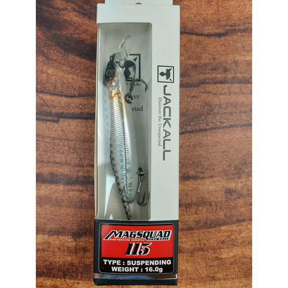 Воблер Jackall MagSquad 115SP 115mm 16.0g HL Silver&Black, Розмір/Вага: 115мм/16г, Колір воблера: HL Silver&Black, фото , изображение 2