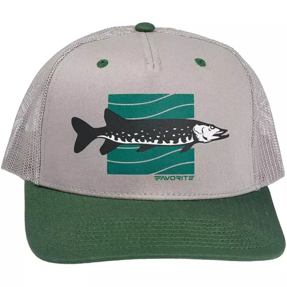 Кепка Favorite Pike 58 ц:gray/green, фото , изображение 2