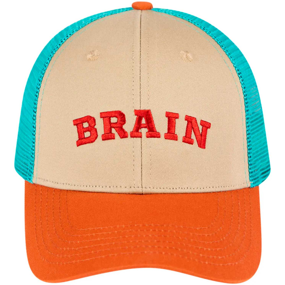 Кепка Brain Red Logo 58 ц:beige/coffee, фото , изображение 2