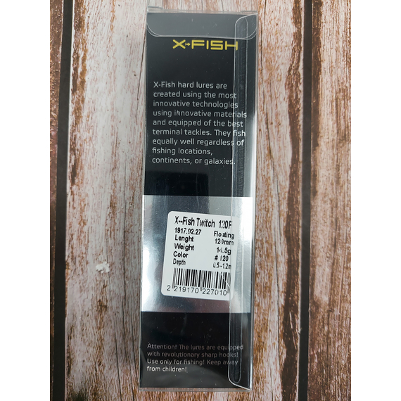 Воблер X-Fish Twitch 120F 120mm 14.5g #120 (0.5-1.2m), Размер/Вес: 120mm/14.5g, Цвет воблера: 120, фото , изображение 5