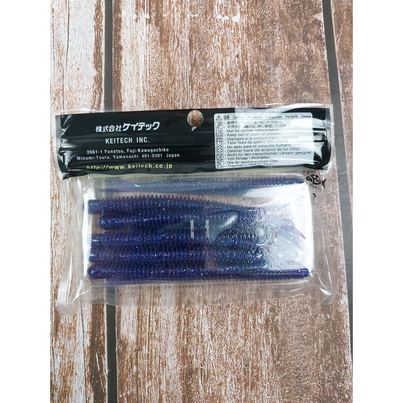 Силікон Keitech Live Impact 4" (10 шт/упак), колір:ea#04 violet, Довжина силікону: 4" (10.2 см), Колір силікону: EA#04 Violet, фото , изображение 4