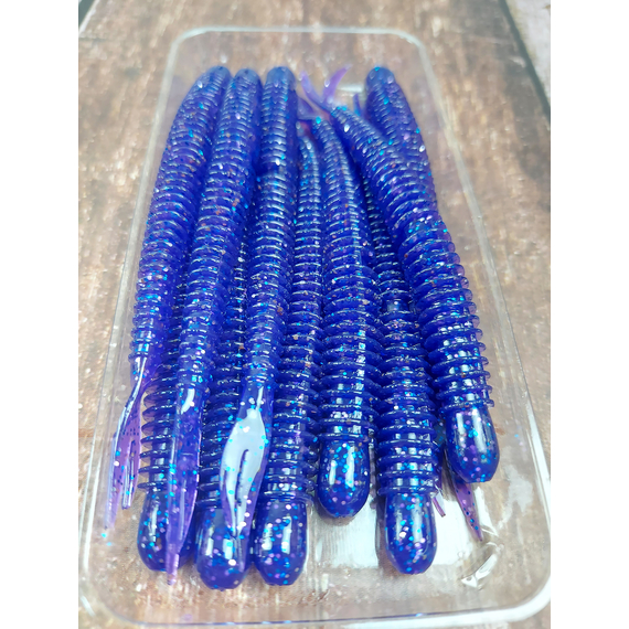 Силікон Keitech Live Impact 4" (10 шт/упак), колір:ea#04 violet, Довжина силікону: 4" (10.2 см), Колір силікону: EA#04 Violet, фото , изображение 8