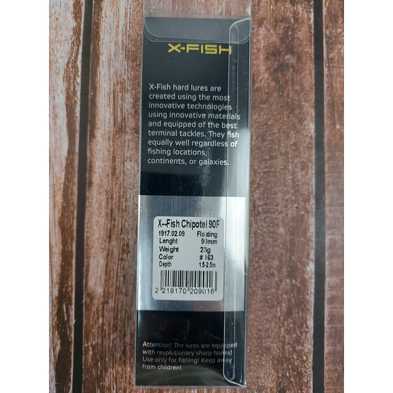 Воблер X-Fish Chipotel 90F 90mm 23g #163 (1.5-2.5m), Размер/Вес: 90mm/23g, Цвет воблера: 163, фото , изображение 4
