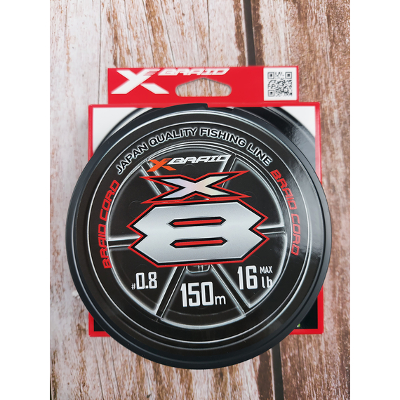 Шнур YGK X-Braid Braid Cord X8 150м #0.8/0.148mm 16lb/7.2kg, Диаметр: #0.8/0.148mm, фото , изображение 5
