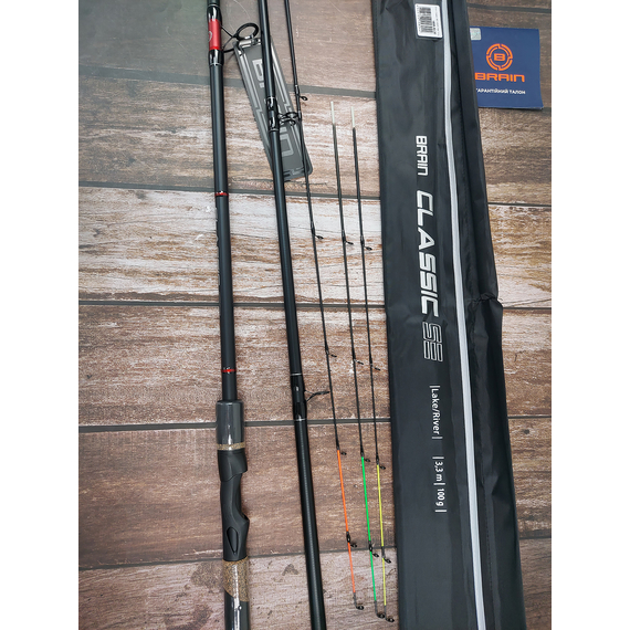 Фідер Brain Classic SE 3.30м / до 100гр — універсальне на кожен день + 3 вершинки в комплекті, Модель: 3.3m 100g, фото , изображение 14