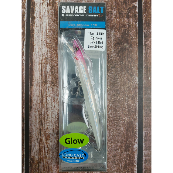 Воблер Savage Gear Sandeel Jerk Minnow S 110mm 7.0g Pink Head, Розмір/Вага: 110мм/7г, Колір воблера: Pink Head, фото , изображение 2