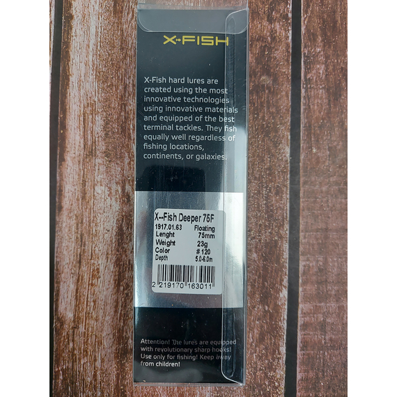 Воблер X-Fish Deeper 75F 75mm 23g #120 (5.0-6.0m), Размер/Вес: 75mm/23g, Цвет воблера: 120, фото , изображение 4