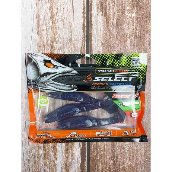 Силікон Select Boozer 4" #800 (3 шт / уп), Длина силикона: 4.0" (10.16 см), Расцветка силикона: 800, фото , изображение 3