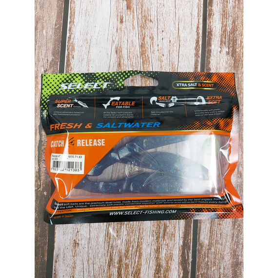 Силікон Select Boozer 4" #800 (3 шт / уп), Длина силикона: 4.0" (10.16 см), Расцветка силикона: 800, фото , изображение 4