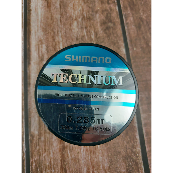 Жилка SHIMANO TECHNIUM 300m 0.285mm 7.5kg (TEC30028PB), Діаметр: 0.285, Розмотування: 300m, фото , изображение 5