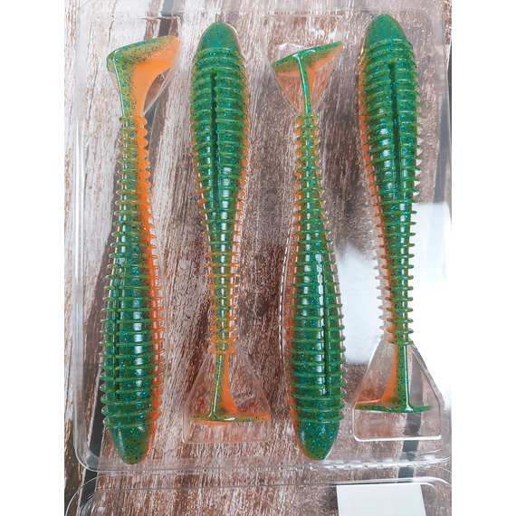 Силікон Keitech Swing Impact FAT 5.8" (4 шт/уп), колір:pal#11 rotten carrot, Довжина силікону: 5.8" (14.7 см), Колір силікону: PAL#11 Rotten Carrot, фото , изображение 8