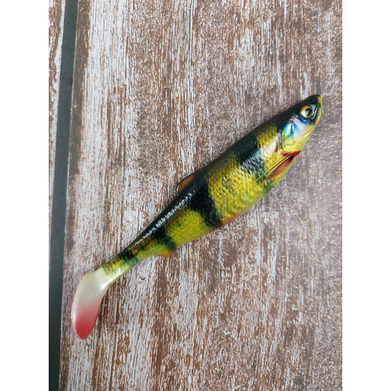Силікон Savage Gear LB 4D Herring Shad 110mm 9.0g Perch (поштучно), Довжина силікону: 110mm, Колір силікону: Perch, фото , изображение 2
