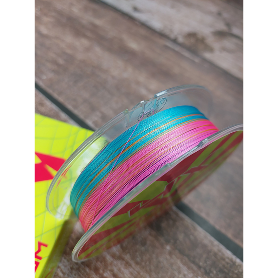 Шнур риболовний Select Basic PE 100m, 0.08mm, 8Lb/4kg, колір: різнобарвний, Діаметр: 0.08mm, Розмотування: 100m, Колір: мультиколор, фото , изображение 4