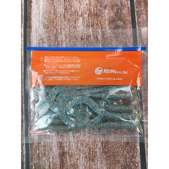 Силікон Reins Curly Curly 204 UV All Stars (15шт/уп), Довжина силікону: 4.0" (10,16 см), Колір силікону: 204 UV All Stars, фото , изображение 5