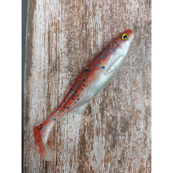 Силікон Savage Gear Fat Minnow T-Tail 75mm 5.0g Smelt (поштучно), Довжина силікону: 75mm, Колір силікону: Smelt, фото , изображение 3