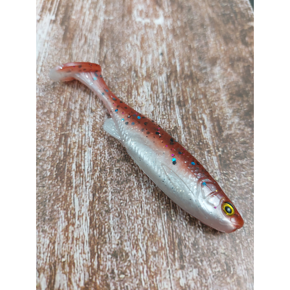 Силікон Savage Gear Fat Minnow T-Tail 75mm 5.0g Smelt (поштучно), Довжина силікону: 75mm, Колір силікону: Smelt, фото , изображение 4