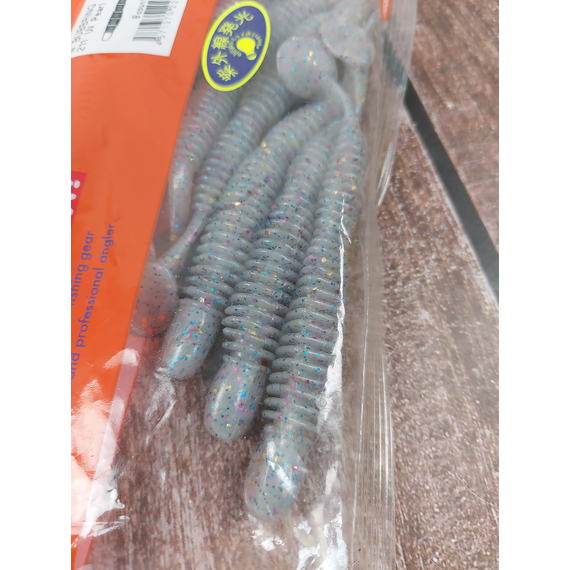 Силікон Reins Bubbling Shad 4" 211 UV Pearl Candy (8шт/уп), Довжина силікону: 4.0" (10,16 см), Колір силікону: 211 UV Pearl Candy, фото , изображение 4