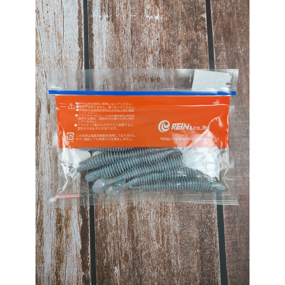 Силікон Reins Bubbling Shad 4" 211 UV Pearl Candy (8шт/уп), Довжина силікону: 4.0" (10,16 см), Колір силікону: 211 UV Pearl Candy, фото , изображение 6