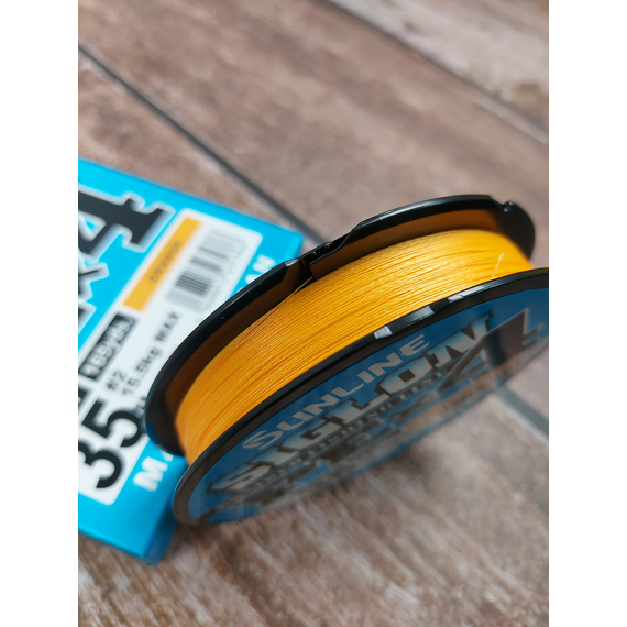 Шнур Sunline Siglon PE х4 150m (помаранч.) #2.0/0.242mm 35lb/15.5kg, Діаметр: #2.0/0.242mm, Розмотування: 150m, Колір: оранжевый, фото , изображение 6