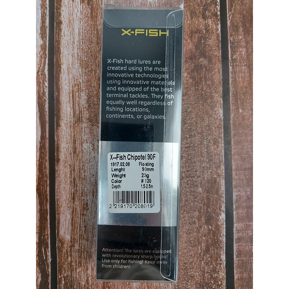 Воблер X-Fish Chipotel 90F 90mm 23g #120 (1.5-2.5m), Размер/Вес: 90mm/23g, Цвет воблера: 120, фото , изображение 4