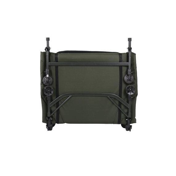 Розкладачка коропова Fishing ROI, 6 ніжок, неопренова подушка, підголовник, фото , изображение 5