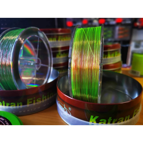 Жилка Katran Crypton Symbios 1250m (neon/brown) 0.261mm 11.69lb/5.3kg, Діаметр: 0.26, Розмотування: 1250m, фото , изображение 6