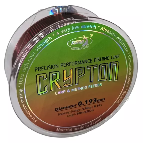 Жилка Katran Crypton Carp & Method Feeder 300m (хамелеон) 0.234mm 10.05lb/4.55kg, Діаметр: 0.23, Розмотування: 300m, фото 