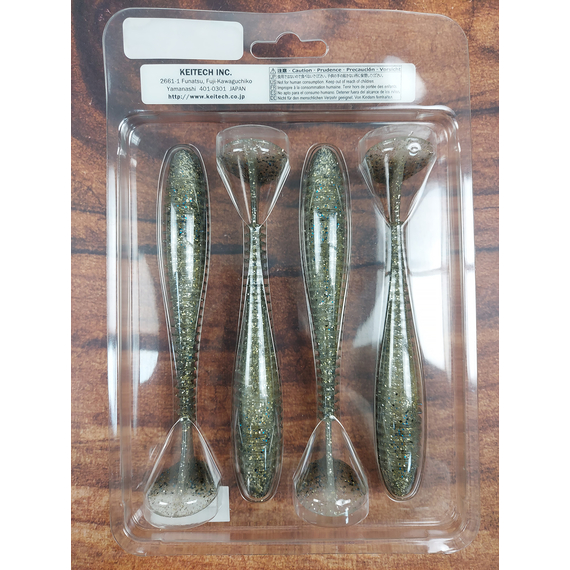 Силікон Keitech Swing Impact FAT 5.8" (4 шт/упак), колір:418 bluegill flash, Довжина силікону: 5.8" (14.7 см), Колір силікону: 418 Bluegill Flash, фото , изображение 6