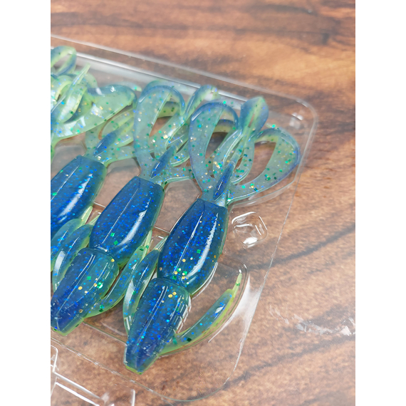 Силікон Keitech Crazy Flapper 3.6" (7 шт/уп),, колір: ea#17 midnight chart back, Довжина силікону: 3.6" (9.1 см), Колір силікону: EA#17 Midnight Chart Back, фото , изображение 6