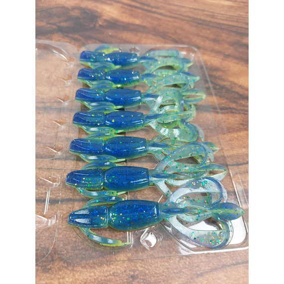 Силікон Keitech Crazy Flapper 3.6" (7 шт/уп),, колір: ea#17 midnight chart back, Довжина силікону: 3.6" (9.1 см), Колір силікону: EA#17 Midnight Chart Back, фото , изображение 9