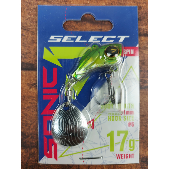 Тейл-спінер Select Sonic 17.0g #09, Вага блешні: 17г, Колір блешні: 9, фото , изображение 4
