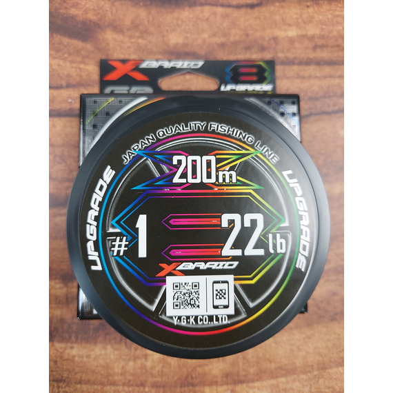 Шнур YGK X-Braid Upgrade X8 Pentagram 200m #1.0/0.165mm 22Lb/9.98kg, Діаметр: #1.0/0.165mm, Розмотування: 200m, фото , изображение 5