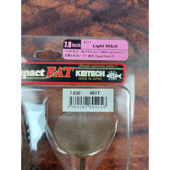 Силікон Keitech Swing Impact FAT 7.8" (2 шт/упак), колір:481 light hitch, Довжина силікону: 7.8" (19.8 см), Колір силікону: 481 light hitch, фото , изображение 3