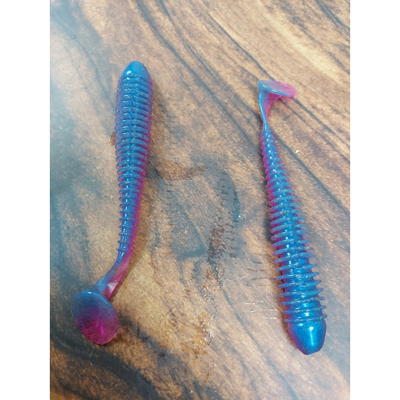 Силикон Keitech Swing Impact 4.5" (6 шт/уп) ц:473 morning dawn, Длина силикона: 4.5" (11.4 см), Расцветка силикона: 473 Morning Dawn, фото , изображение 8