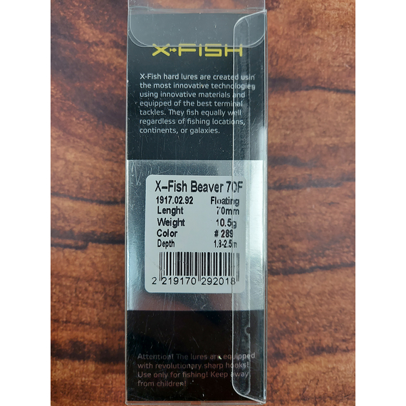 Воблер X-Fish Beaver 70F 70mm 10.5g #289 (1.8-2.5m), Розмір/Вага: 70mm/10.5g, Колір воблера: 289, фото , изображение 4