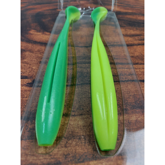 Силікон Keitech Easy Shiner 8" (2 шт/уп), колір:ea#11 lime chartreuseglow, Довжина силікону: 8" (20.3 см), Колір силікону: EA#11 Lime ChartreuseGlow, фото , изображение 7