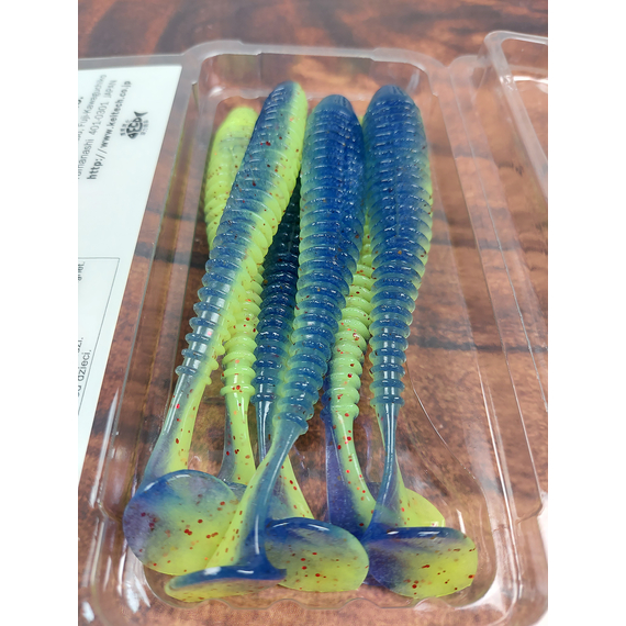 Силікон Keitech Swing Impact 4.5" (6 шт/уп),, колір: ea#20 violet chart red fl, Довжина силікону: 4.5" (11.4 см), Колір силікону: EA#20 Violet Chart Red Fl, фото , изображение 9