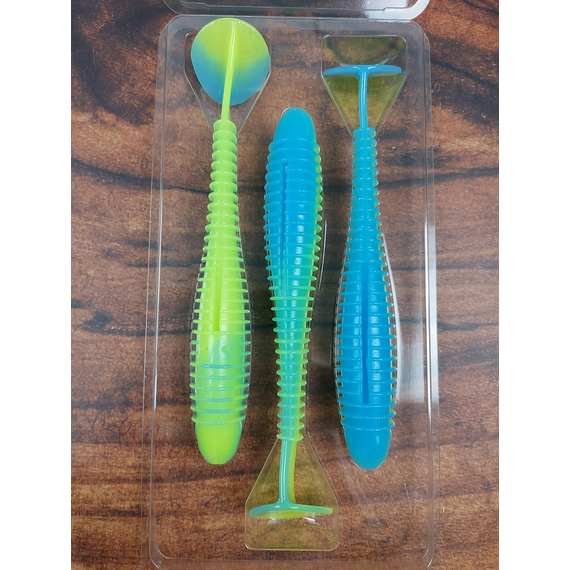 Силікон Keitech Swing Impact FAT 6.8" (3 шт/уп),, колір: pal#03 ice chartreuse, Довжина силікону: 6.8" (17.3 см), Колір силікону: PAL#03 Ice Chartreuse, фото , изображение 5