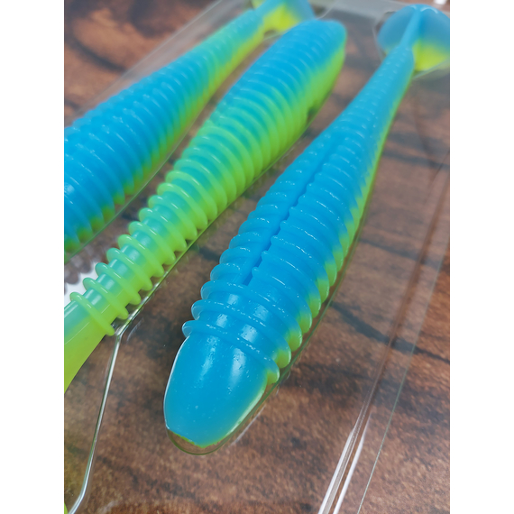 Силікон Keitech Swing Impact FAT 6.8" (3 шт/уп),, колір: pal#03 ice chartreuse, Довжина силікону: 6.8" (17.3 см), Колір силікону: PAL#03 Ice Chartreuse, фото , изображение 6