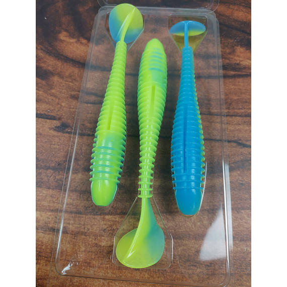 Силікон Keitech Swing Impact FAT 6.8" (3 шт/уп),, колір: pal#03 ice chartreuse, Довжина силікону: 6.8" (17.3 см), Колір силікону: PAL#03 Ice Chartreuse, фото , изображение 9