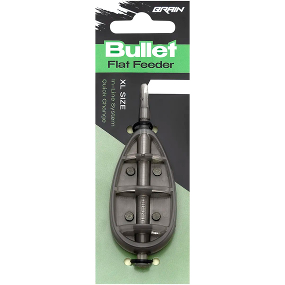 Годівниця Brain Bullet Flat Feeder XL 120g, Вага годівниці: 120 гр, Тип годівниці: Flat Feeder, фото , изображение 2