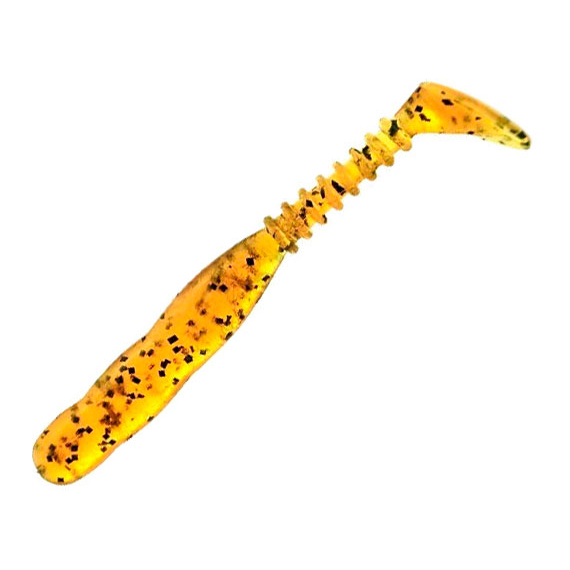 Силікон Reins Rockvibe Shiner 4" 429 Motor Oil Pepper (8шт/уп), Довжина силікону: 4.0" (10,16 см), Колір силікону: 429 Motor Oil Pepper, фото 