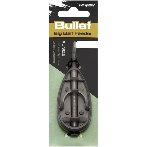 Годівниця Brain Bullet Big Bait Feeder XL 100g, Вага годівниці: 100 гр, Тип годівниці: Big Bait, фото , изображение 2