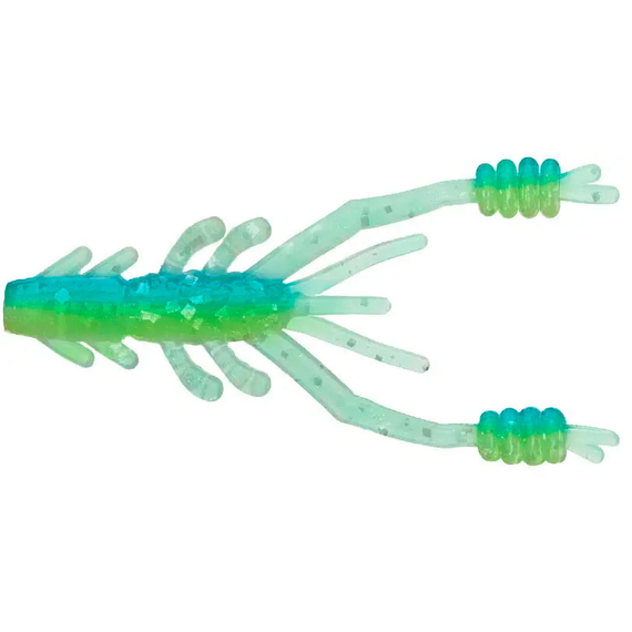 Силікон Reins Ring Shrimp 2" L14 Ice Chartreuse Ⅱ (9шт/уп), Довжина силікону: 2.0" (5,08 см), Колір силікону: L14 Ice Chartreuse, фото 