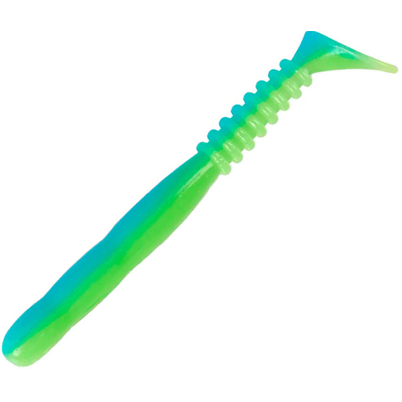 Силікон Reins Rockvibe Shad 2" L14 Ice Chartreuse Ⅱ (16шт/уп), Довжина силікону: 2.0" (5,08 см), Колір силікону: L14 Ice Chartreuse, фото 