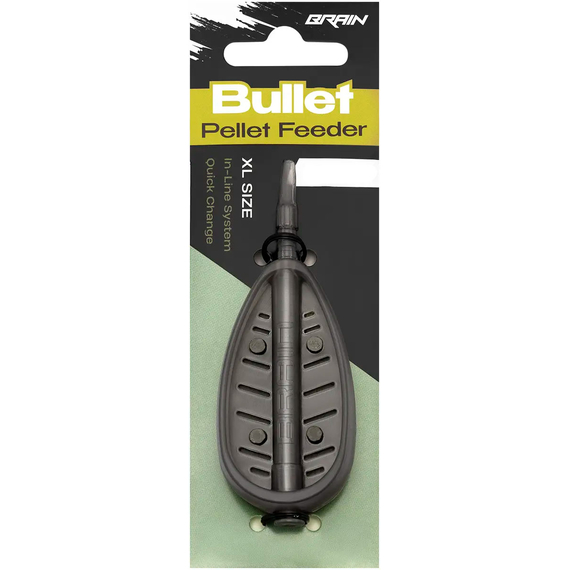 Годівниця Brain Bullet Pellet Feeder XL 60g, Вага годівниці: 60 гр, Тип годівниці: Pellet, фото , изображение 2