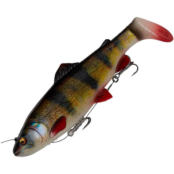 Силікон Savage Gear 4D Line Thru Rattle Trout SS 275mm 228.0g Perch (поштучно), Довжина силікону: 275mm, Колір силікону: Perch, фото 