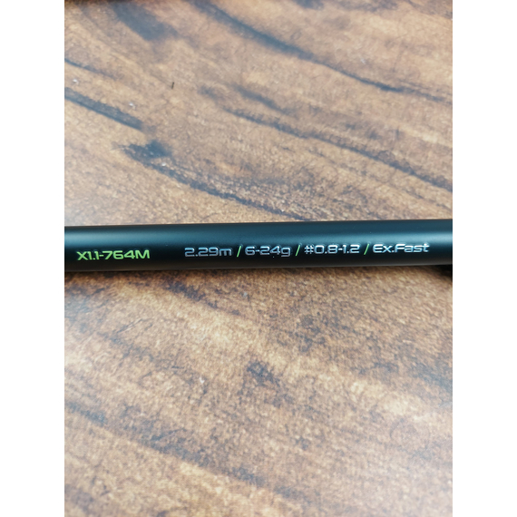 Спінінг Favorite X1 Travel 764M (2.29м, 6–24г, Ex.Fast, 4 секції) — тревел-варіант для класичного джига, Модель: 2.29m 6-24g, фото , изображение 5
