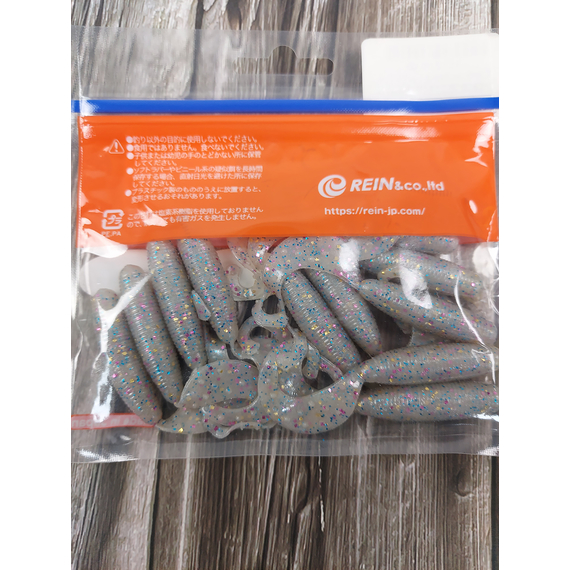 Силікон Reins Fat G-Tail Grub 3" 211 UV Pearl Candy (12шт/уп), Довжина силікону: 3.0" (7,62 см), Колір силікону: 211 UV Pearl Candy, фото , изображение 6